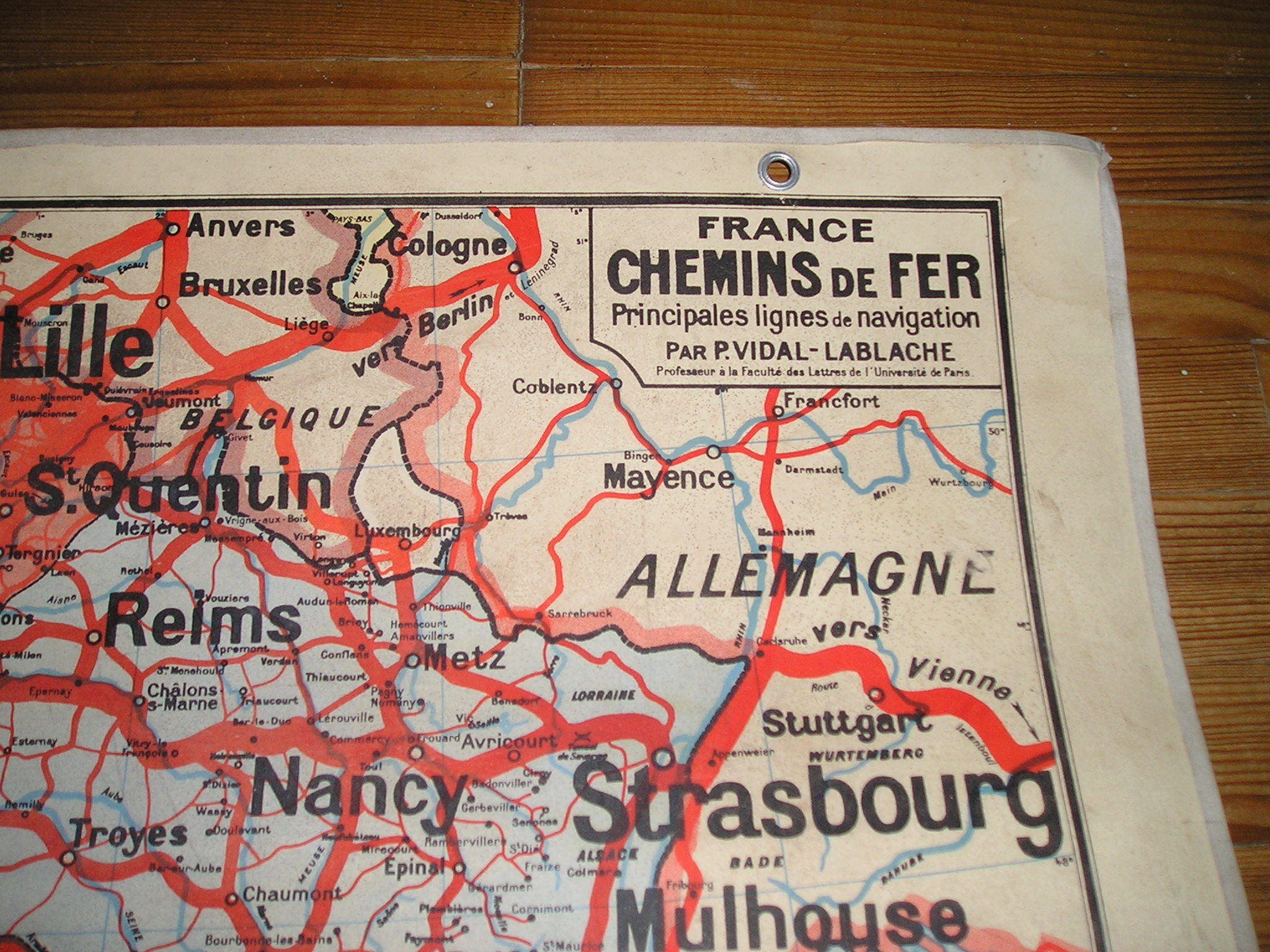 Old School Map Vidal Lablache No.7 and 7bis, Railways