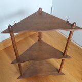 Hanging corner wall shelf