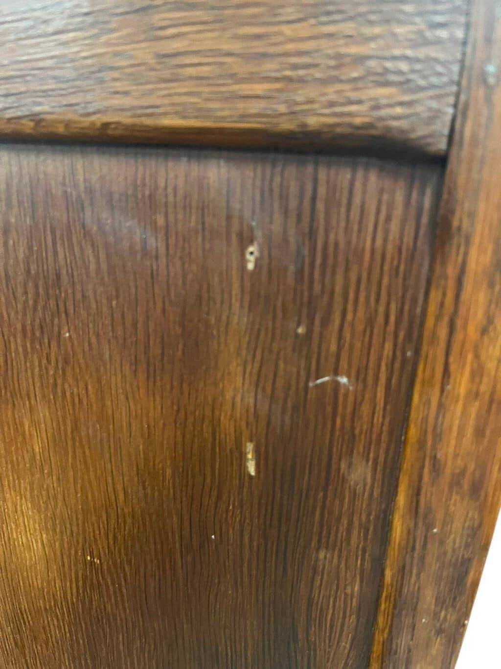 Vintage wooden binder / roller shutter binder / compartment binder