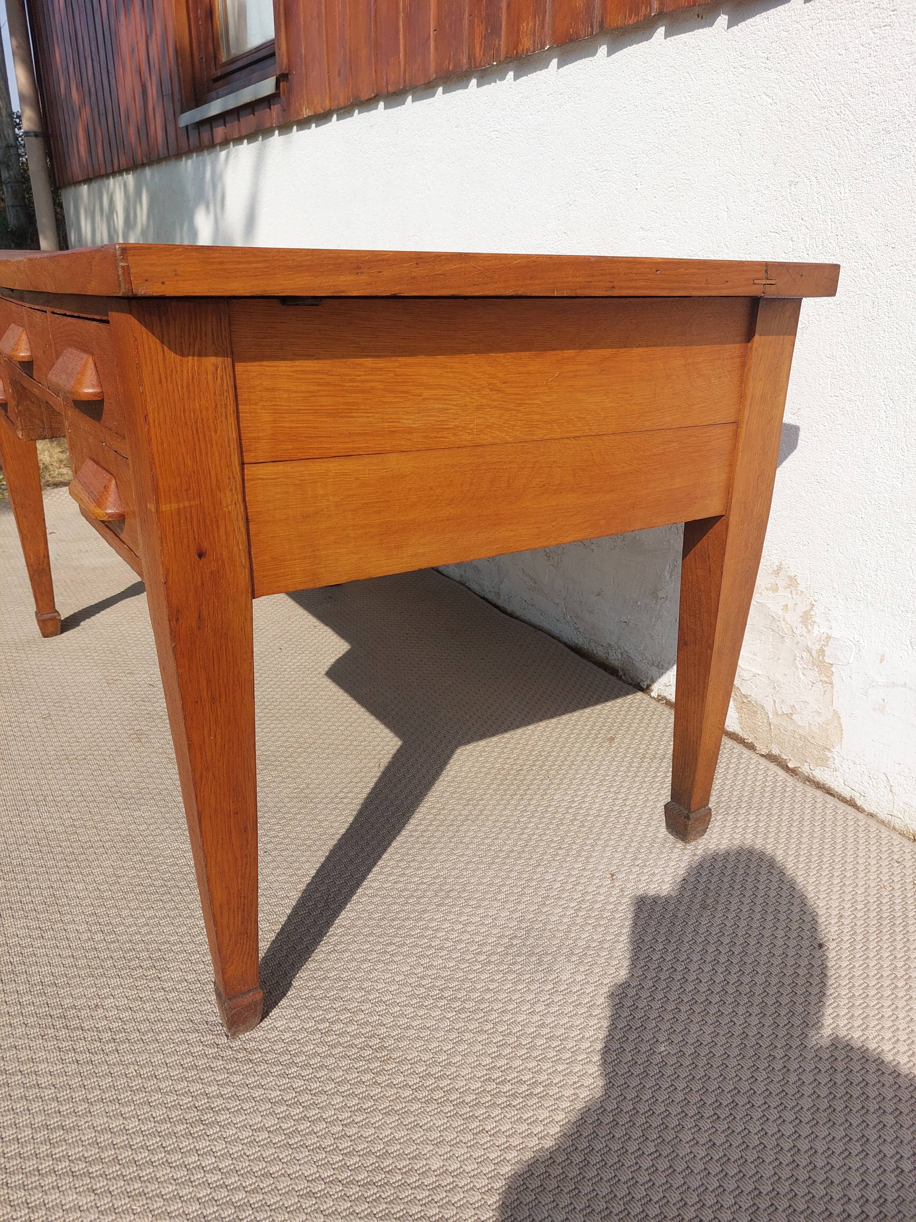 bureau en bois massif, vintage, bohème