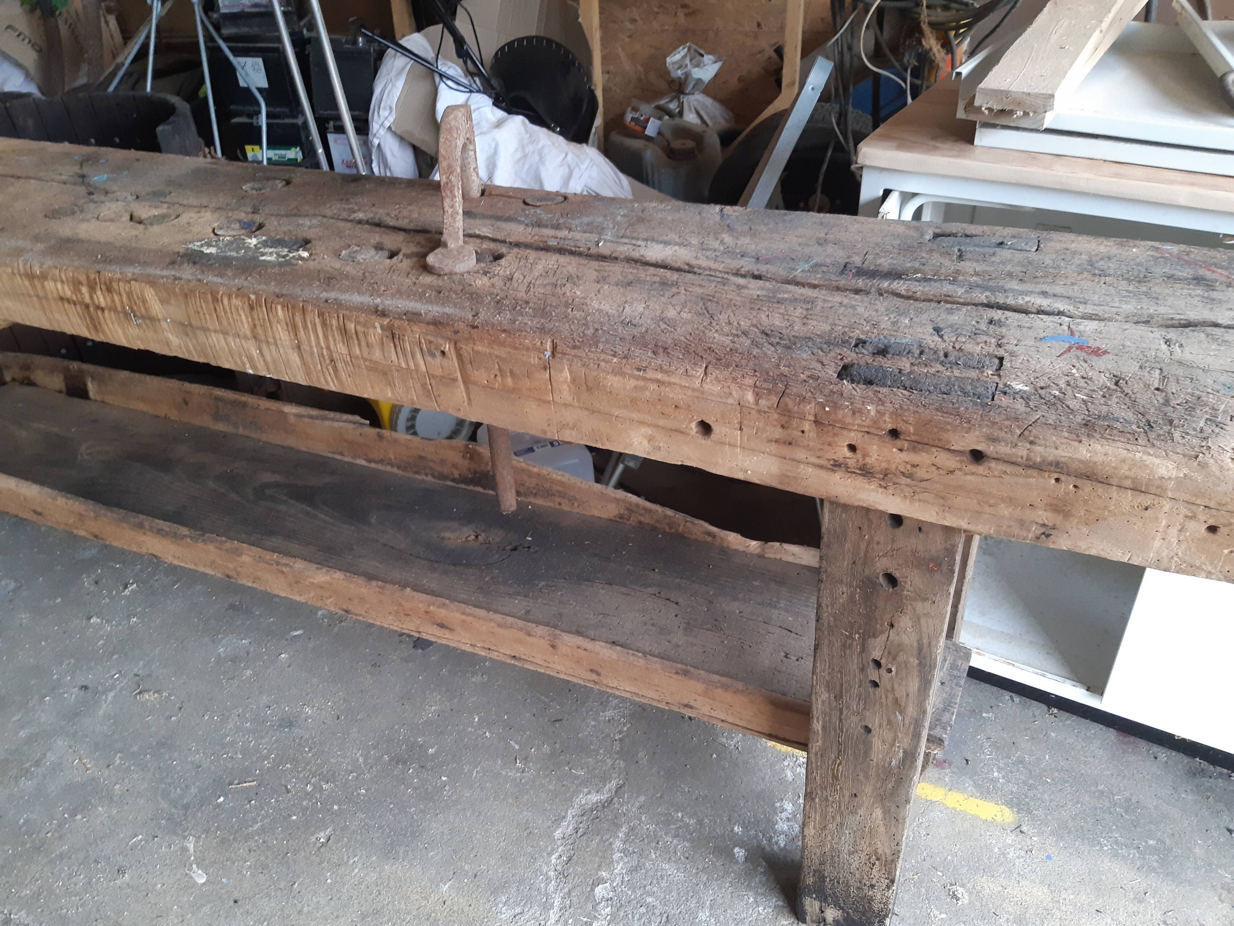 Old carpenter's workbench