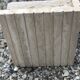 Table basse design en travertin années 70