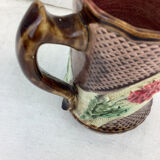 Barbotine pitcher from the 1930s, made in France