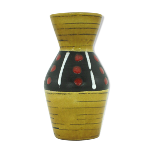 Vase en céramique émaillée - marron 1960