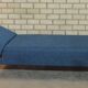 Rare multifunctional sofa/daybed with adjustable headrest 1960, restored