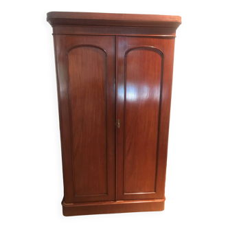 ARMOIRE ANGLAISE 19° NOYER DOUBLE PORTES