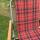 Checkered camping chair