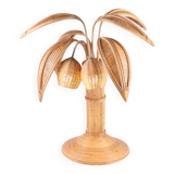 Rattan “coconut tree” lamp