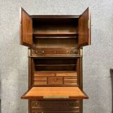 Louis XVI period Parisian guillotine secretary in Cuban mahogany