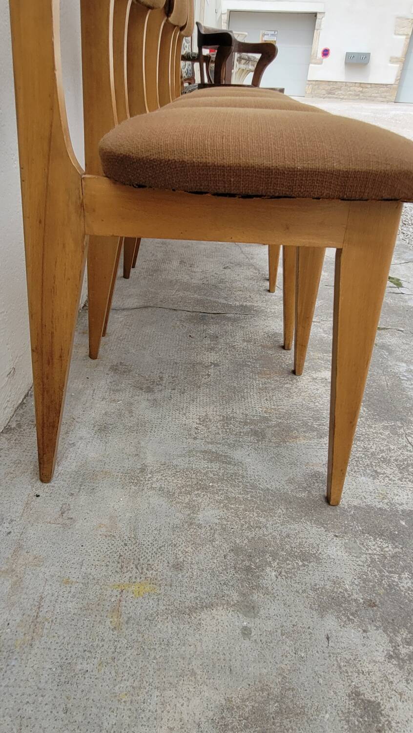 Series of 4 vintage chairs - 1950s