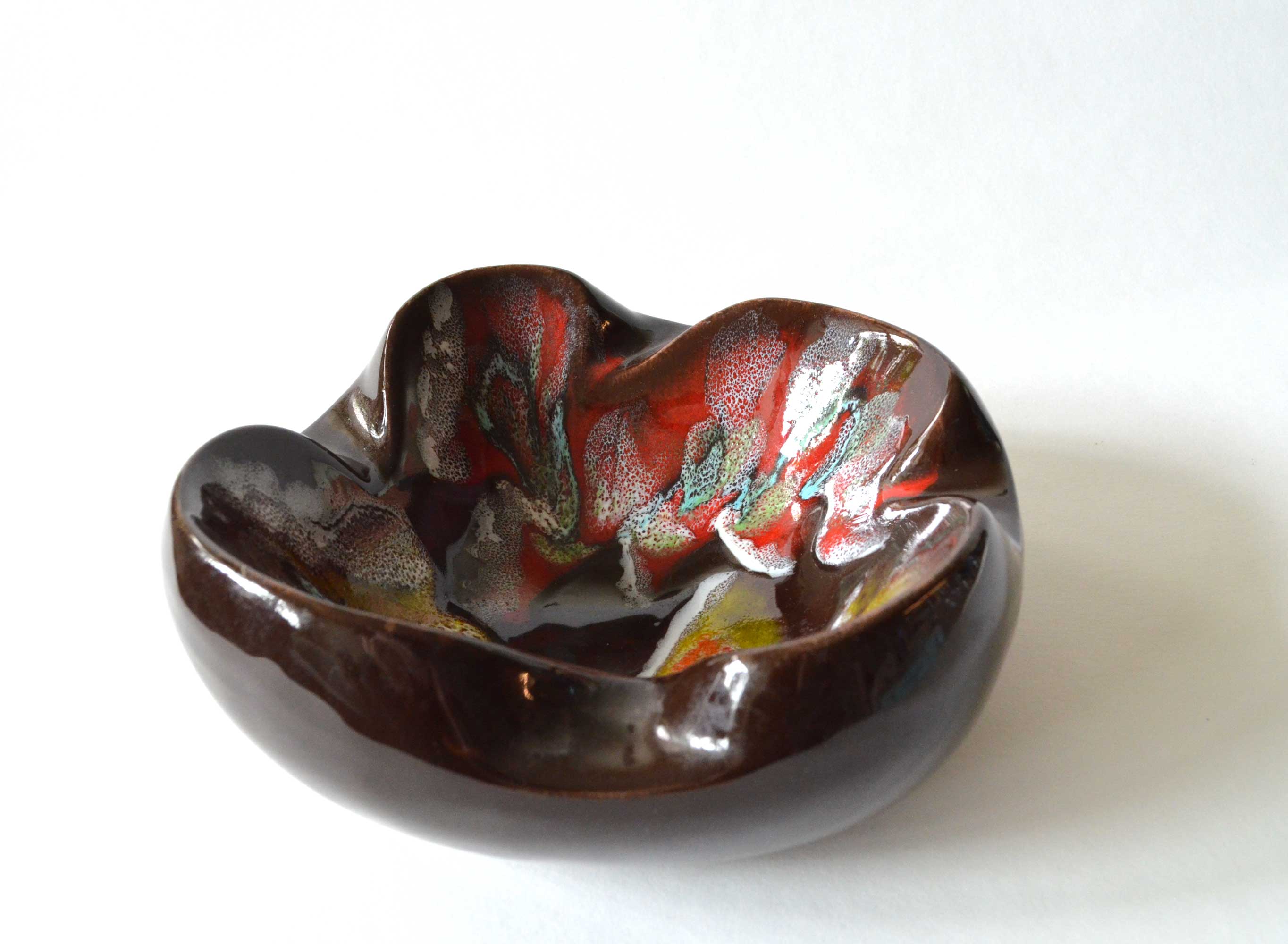 Enamelled ashtray from the 60