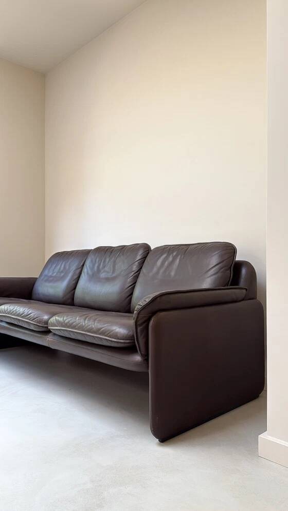 Vintage DS-61 leather 3-seater sofa by de Sede