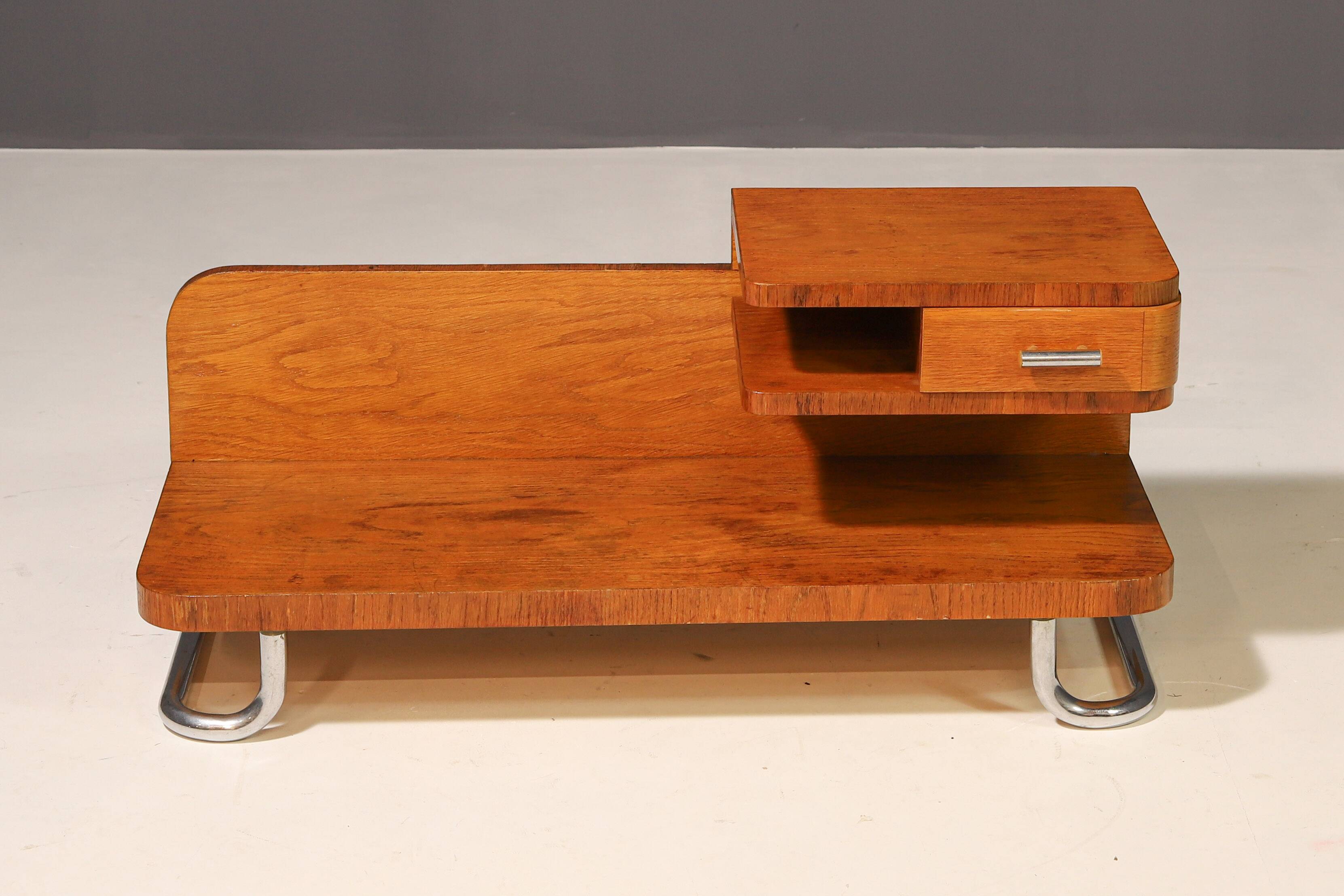 Functionalist Side/Night Table | Kovona, 1940s