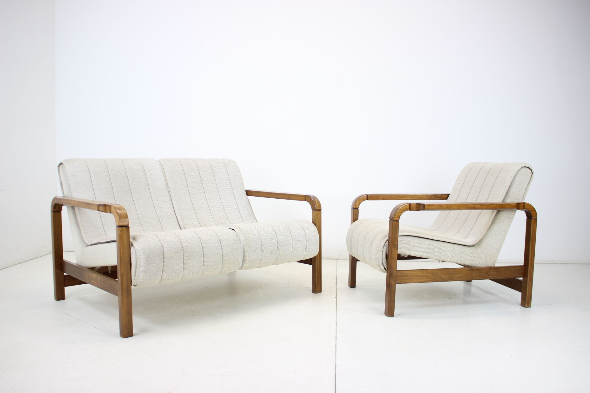 Mid-century seating set czechoslovakia 1970s