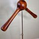 Old coat rack design "molecule" in metal and wood adjustable