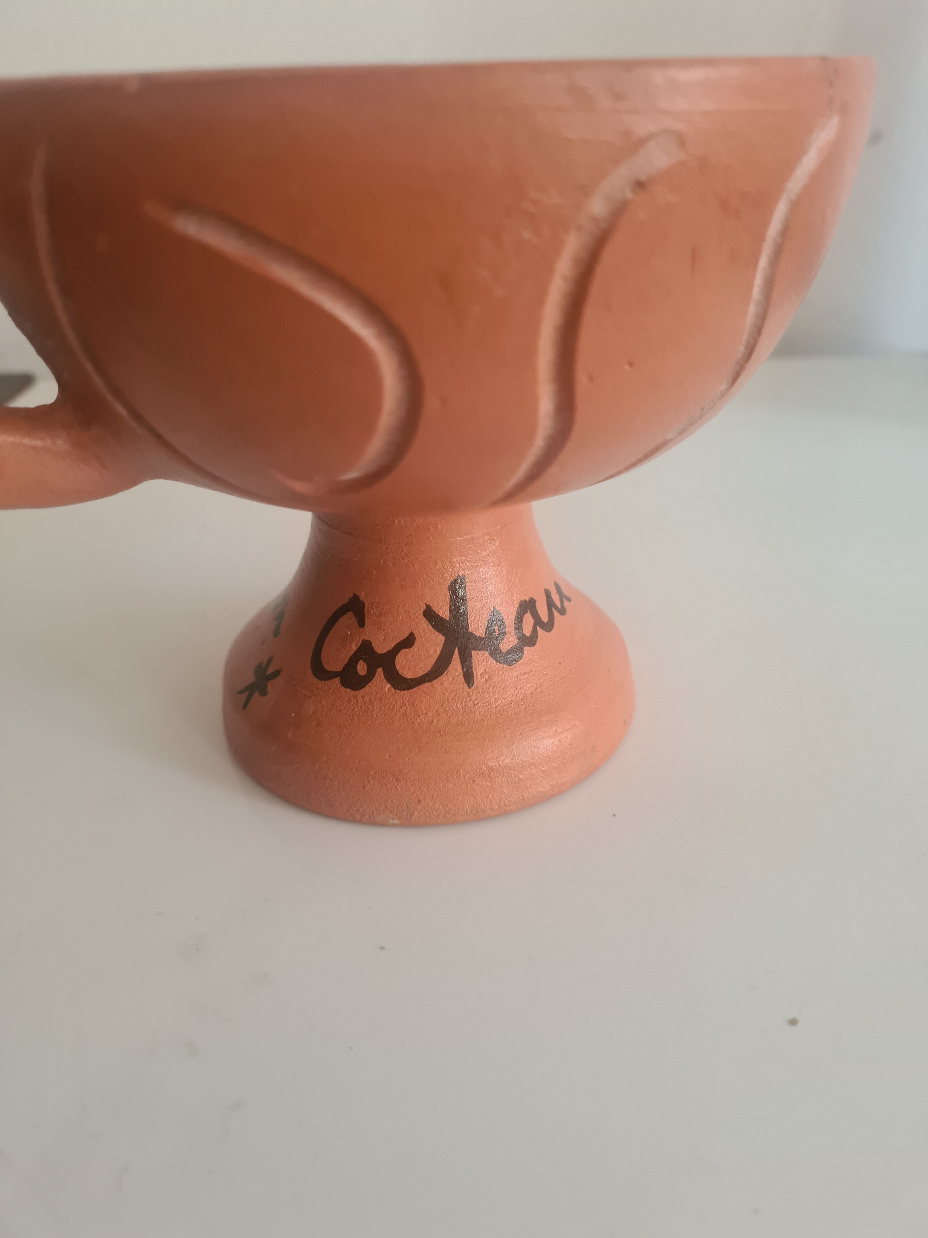 Rare ceramic by Jean Cocteau original edition atelier madeline jolly