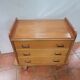 Scandinavian oak chest of drawers from the 1960s.