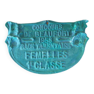 Plaque concours agricole - 1958