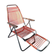 Chaise longue multi position en scoubidou années 70