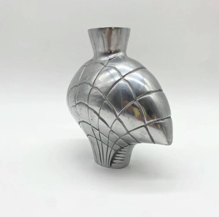 Vase "Coquillage II" / Cast aluminum - 1980s