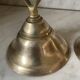 Pair of twisted brass candlesticks 37cm