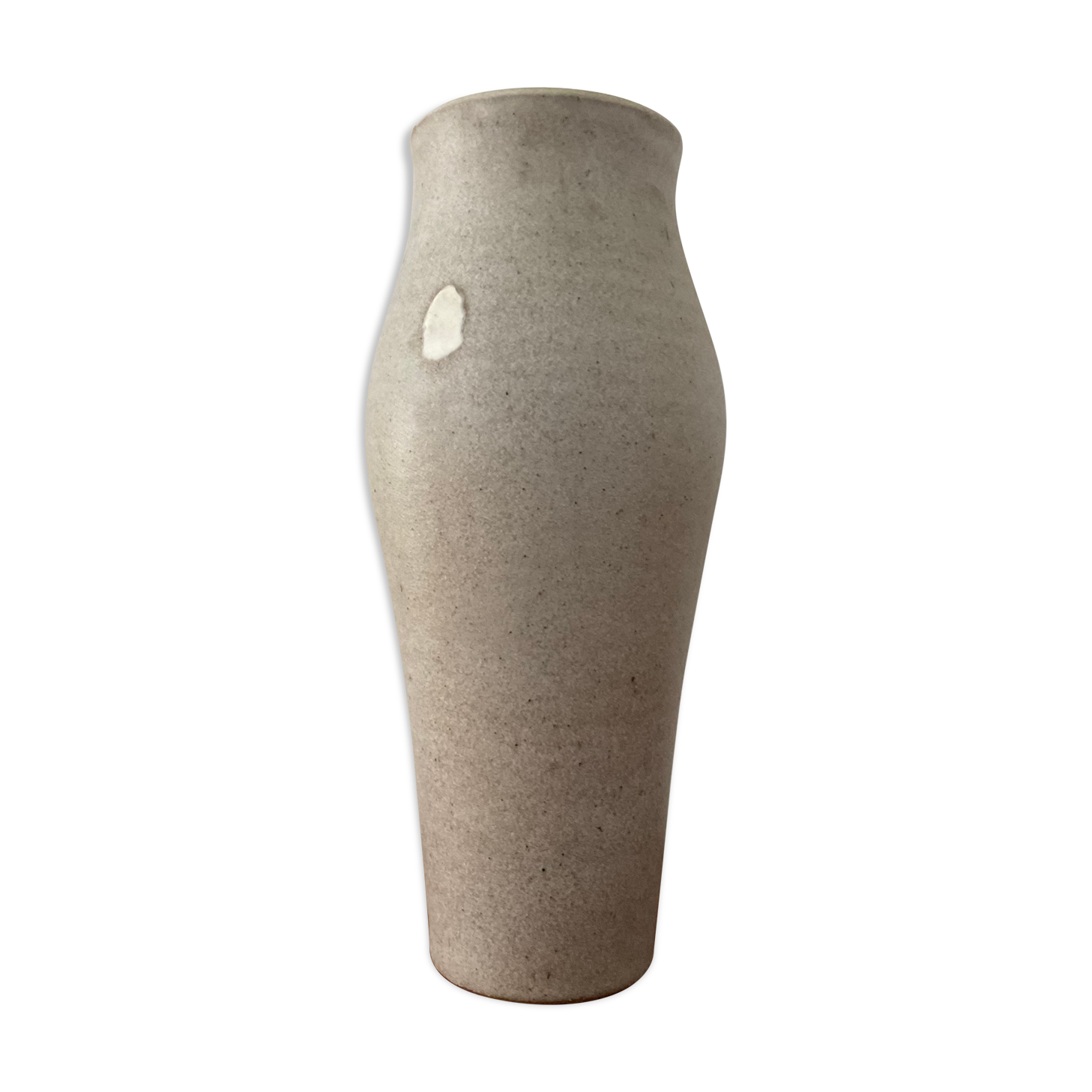 Vase vintage en grès signé des années 80