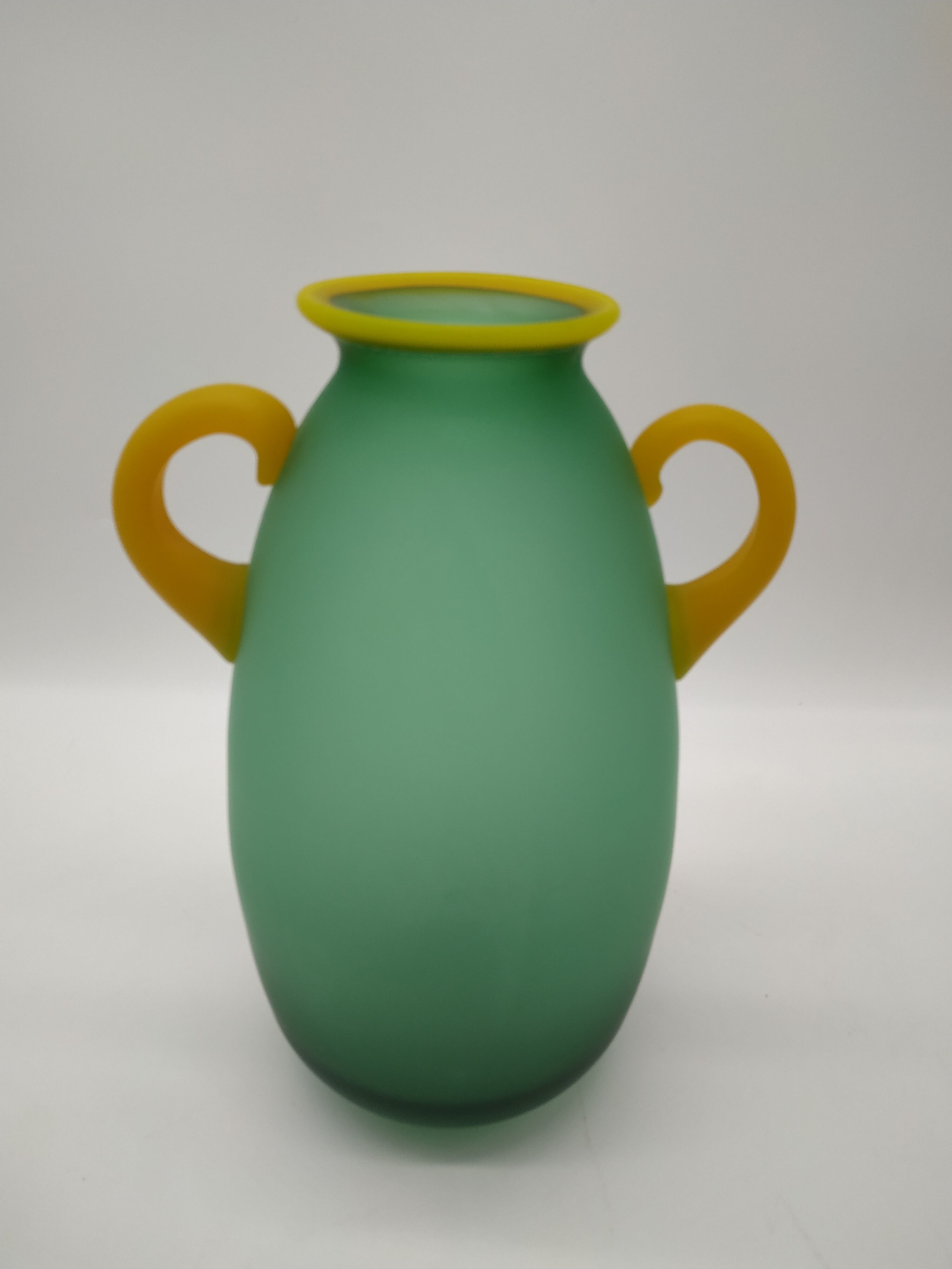Large Murano matte glass vase