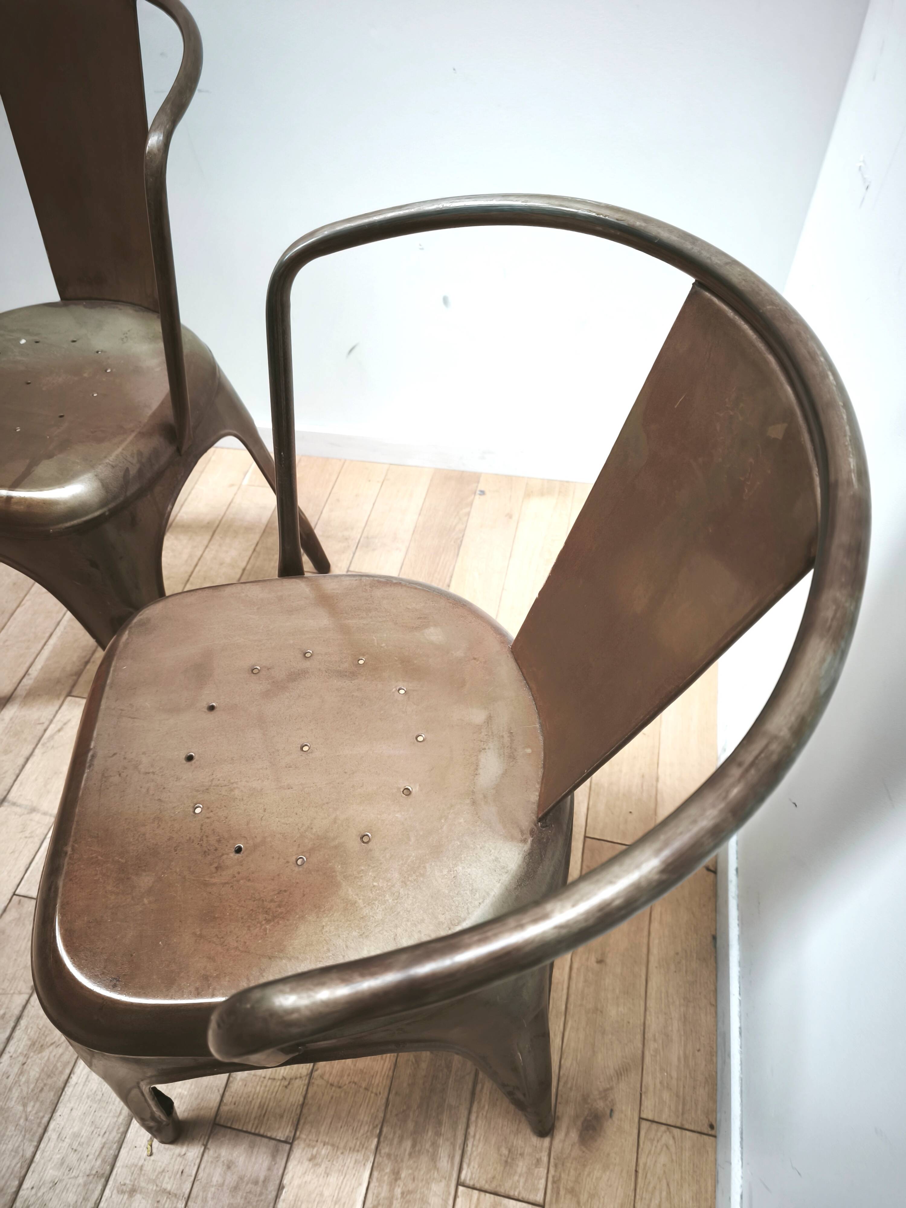 Pair of vintage bistro chairs