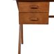 Vintage desk, compact model, minimalist desin teak, 1960s