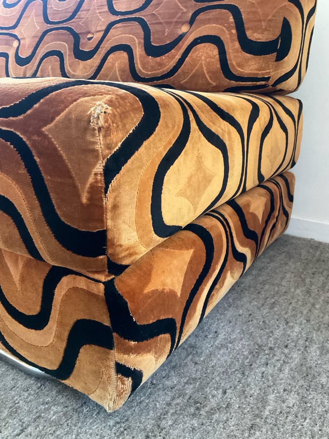 Space Age sofa convertible armchair 70s