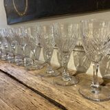 Beautiful lot of crystal glasses from Saint Louis