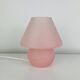 Mushroom lamp in pink Murano glass, vintage