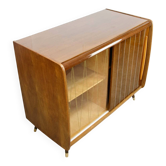 Tourne-disque et buffet à vinyles de style mid-century modern, années 1960