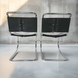 Set of 4 1970s Cantilever Chairs – in the style of Mies van der Rohe (MR10)