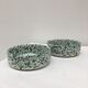 Set of two cups in speckled ceramic handmade