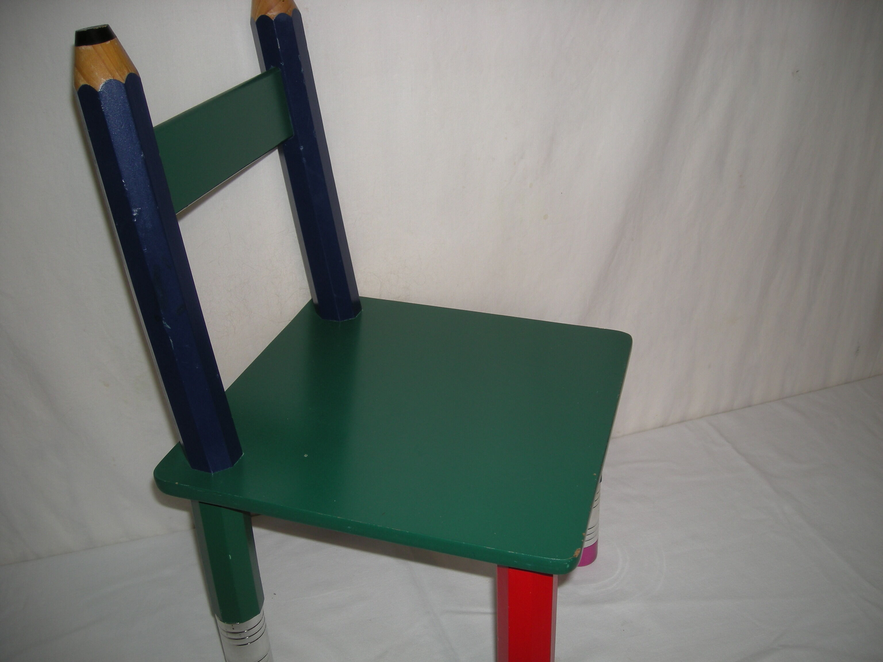 Children's pencil chair from the 80s