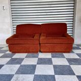 Paire de chauffeuses vintage