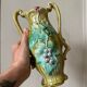 Vase art nouveau en barbotine estampillé