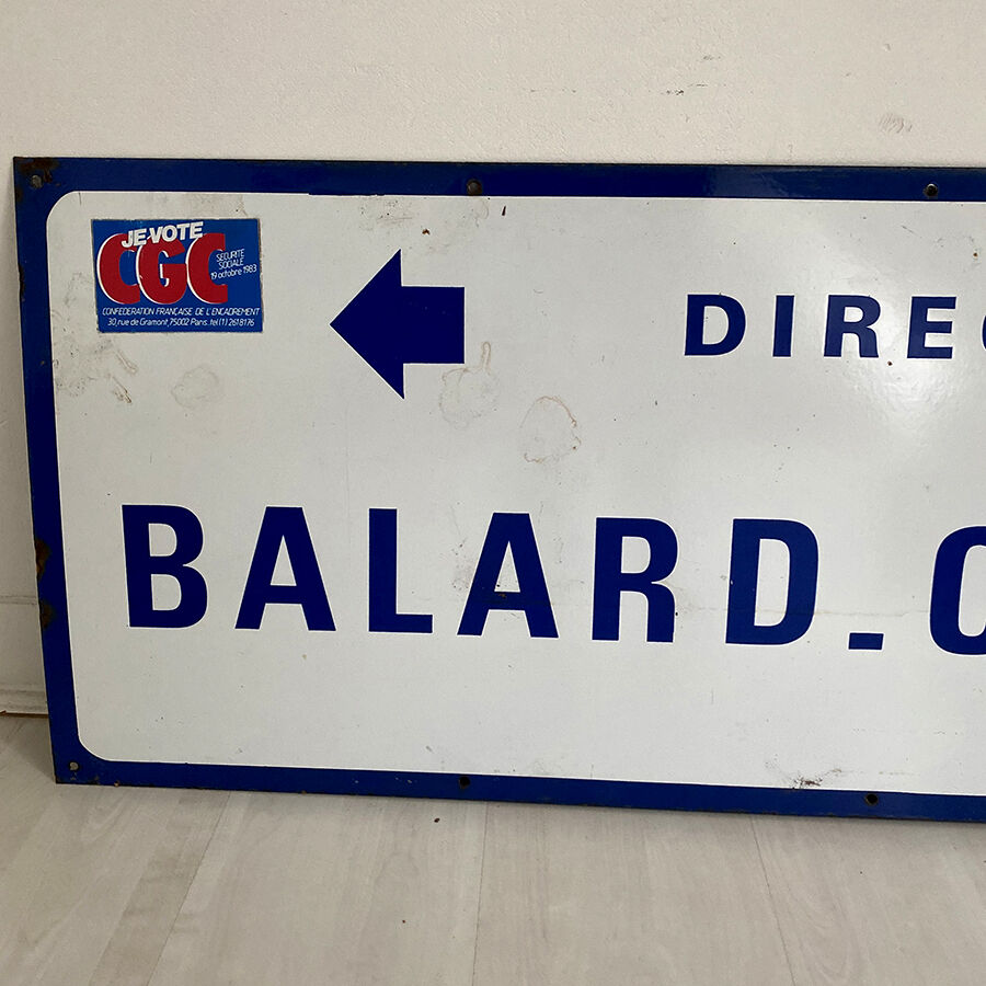 Paris metro plate "Balard - Créteil"