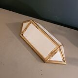 Italian wall light in glass and 24-carat gold plating