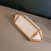 Applique italienne en verre et plaqué or 24 carats