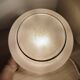 Frosted textured pink globe touch lamp