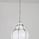 Amazing Large Venetian Lantern in Murano Reticello Glass, 1940s