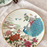 Lot 4 decorative plates porcelain Franklin mint FP Japan 1981