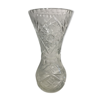 Ancien vase cristal taillé