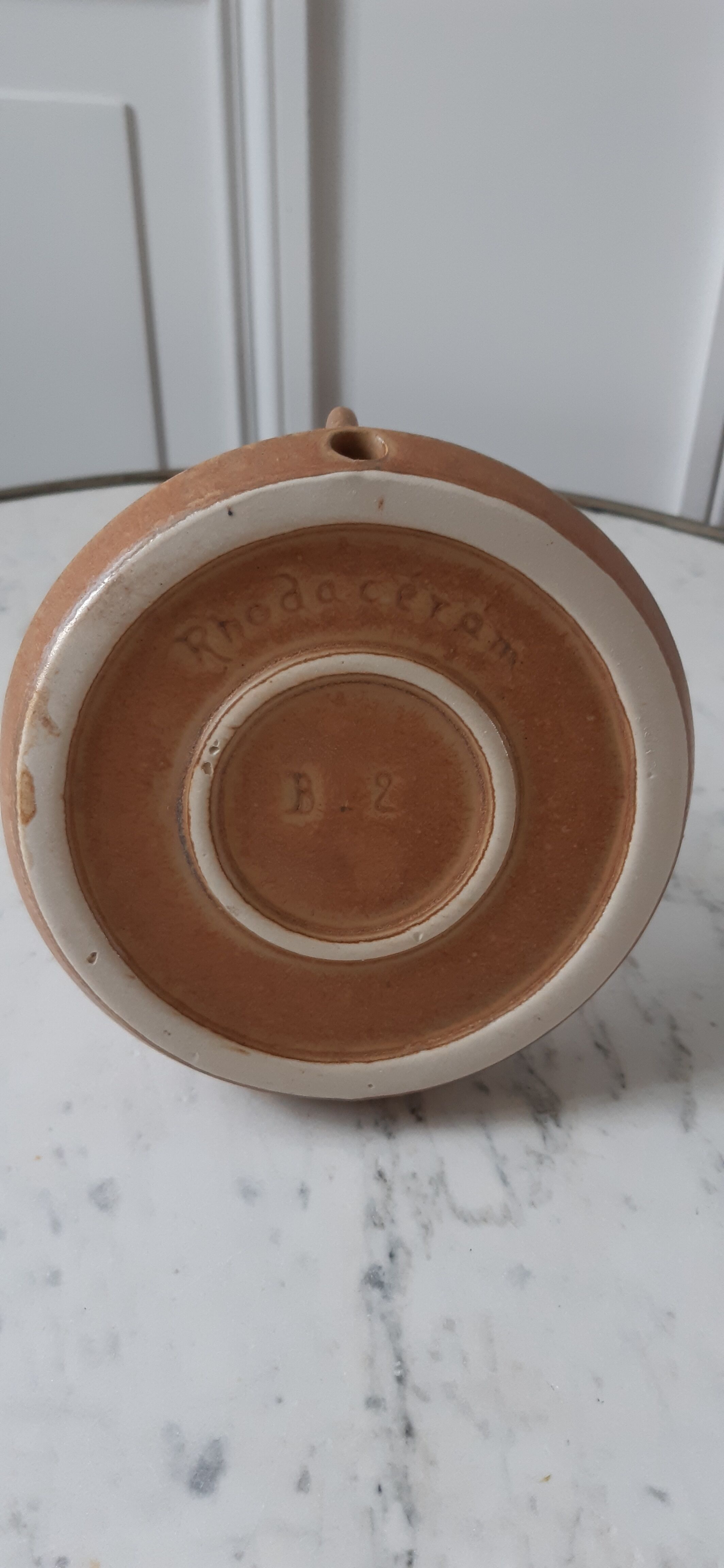 Rhodaceram sandstone candle holder