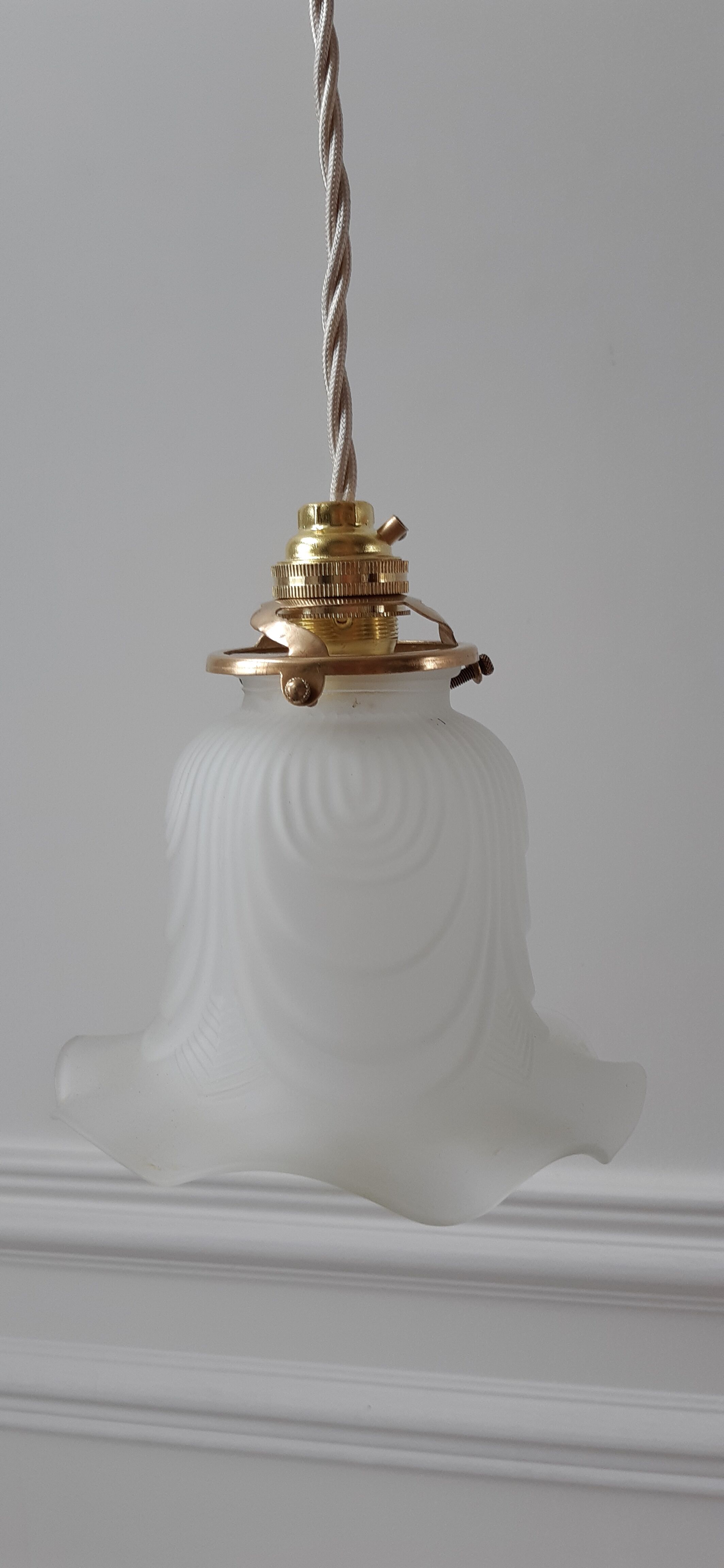 Glass tulip walking pendant lamp 20-30s