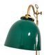 old desk lamp with banker notary gallows green opaline