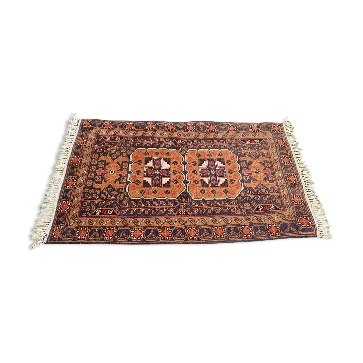 tapis persan shiraz tissé main pure laine 80x125cm