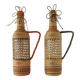 Bouteilles tressées Osier Vintage Origine Viêtnam